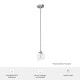 preview thumbnail 6 of 12, Hunter Xidane 1 Light Clear Glass Pendant or Semi-Flush Light - Kitchen Island, Dining Room, Entry - Glam, Contemporary