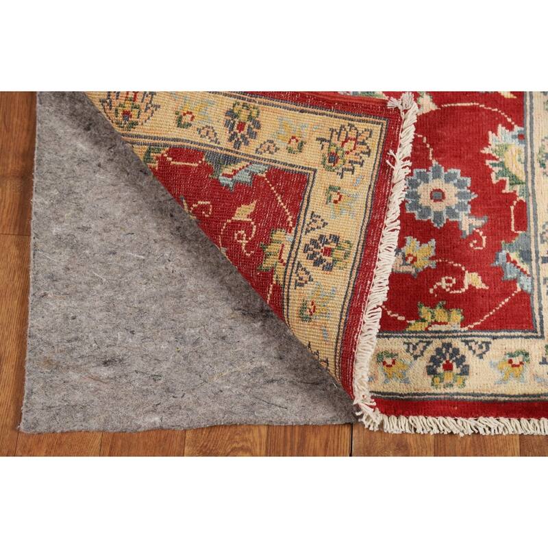 Red Floral Kazak Oriental Accent Rug Hand-Knotted Wool Carpet - 2'0" x 3'0"