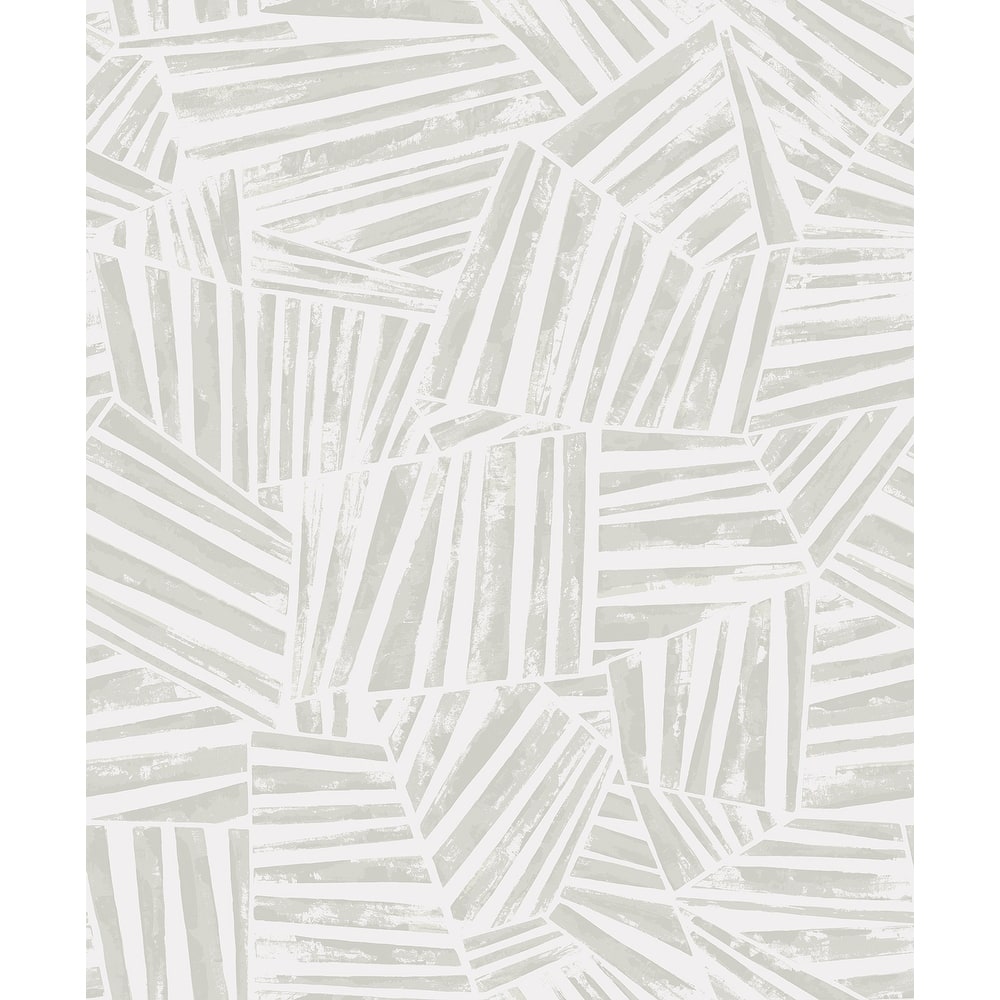 Seabrook Designs Alpi Geometric Non-Woven Unpasted Wallpaper