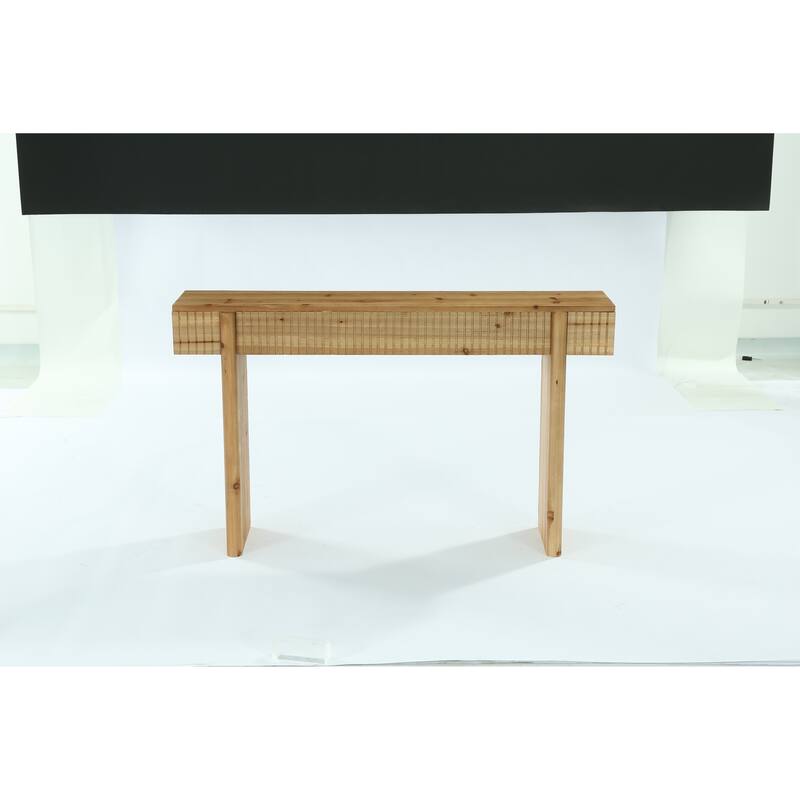 55-Inch Rustic Solid Wood Console Table