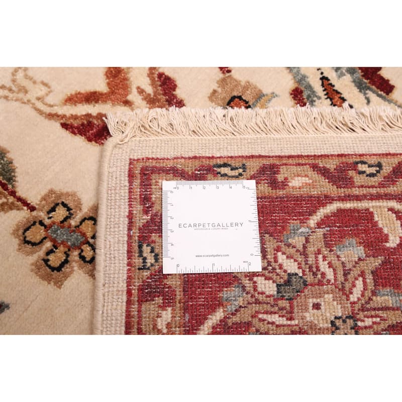 ECARPETGALLERY Hand-knotted Jamshidpour Cream Wool Rug - 5'6 x 8'5