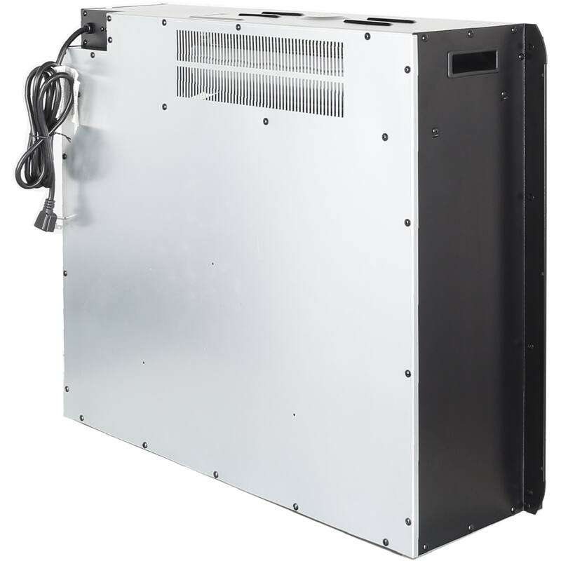 28" Infrared Electric Fireplace with Removable Trim Kit, Touch Panel & Crackling Sound