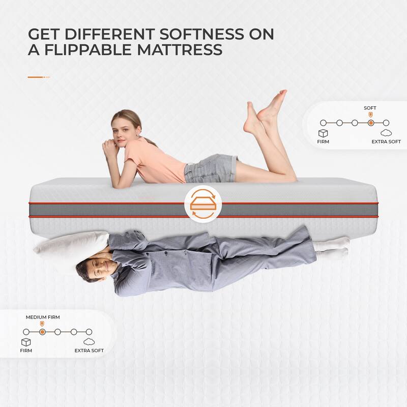 Sweetnight 10-inch Medium Firm Gel Memory Foam Mattress