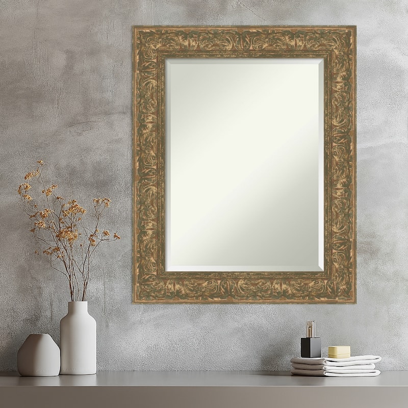 Luxe Beveled Framed Wall Mirror