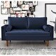 preview thumbnail 12 of 18, Luis Mid-century Modern Tufted Velvet Loveseat