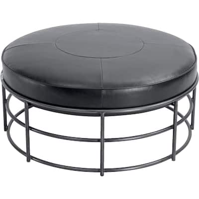 Ashton 38" Wide Ottoman, Black
