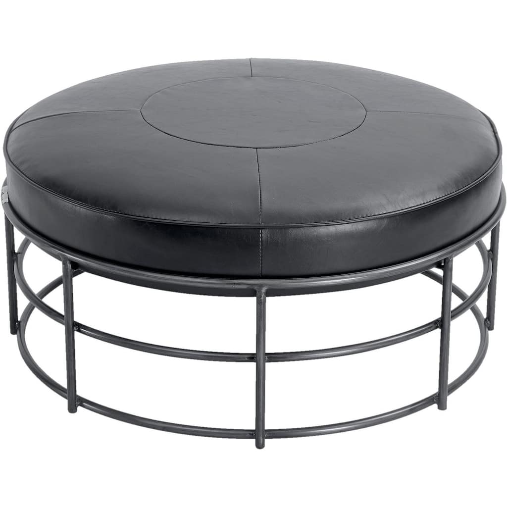 Ashton 38" Wide Ottoman, Black