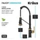 preview thumbnail 44 of 49, KRAUS Allyn Commercial 2-Function 1-Handle Pull Down Kitchen Faucet