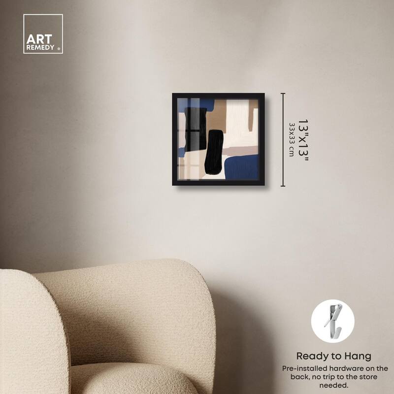 Blue Quietude I Shadowbox by Art Remedy
