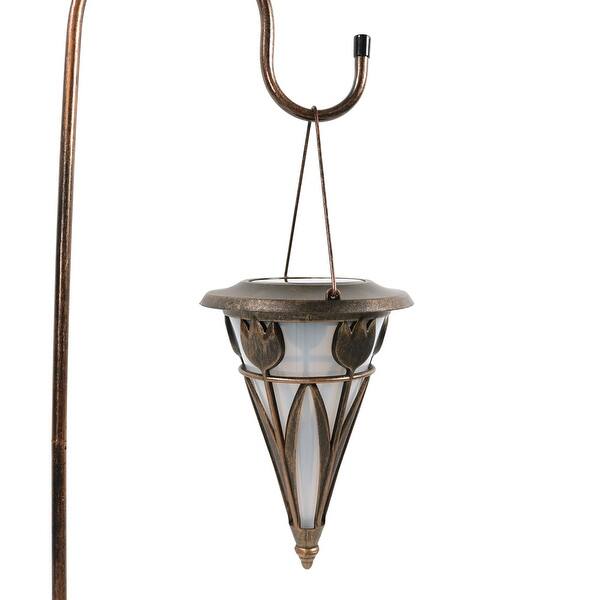 Shop Sunnydaze Decorative Cone Hanging Solar Light And