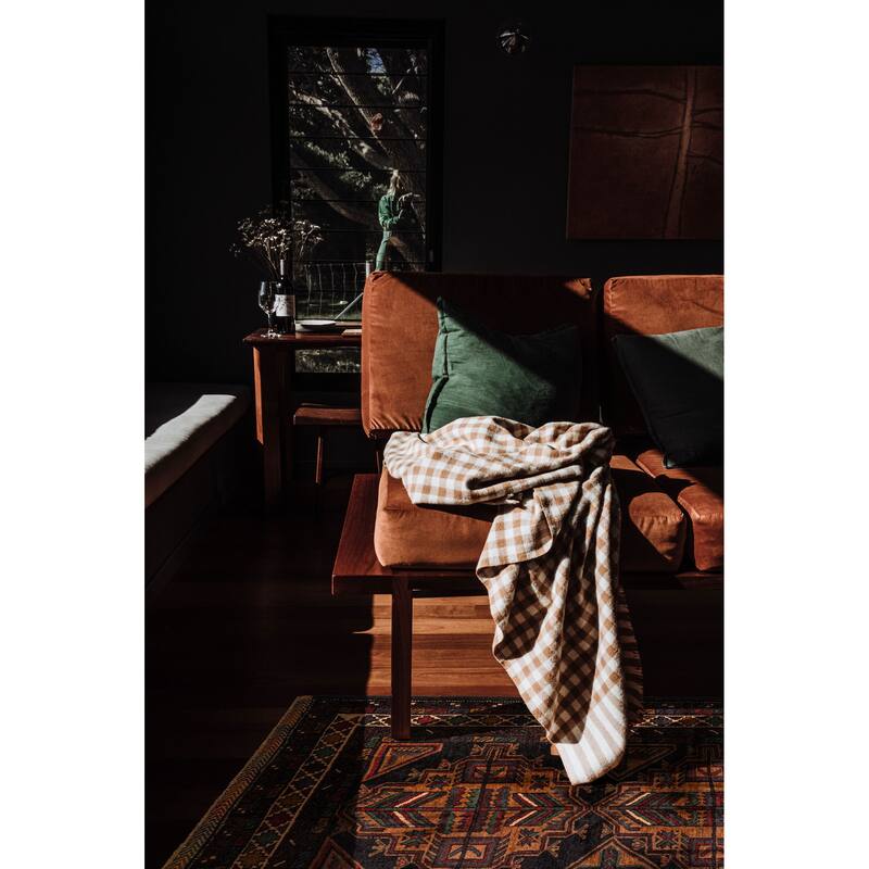 ECARPETGALLERY Hand-knotted Teimani Black, Brown Wool Rug - 3'7 x 6'1