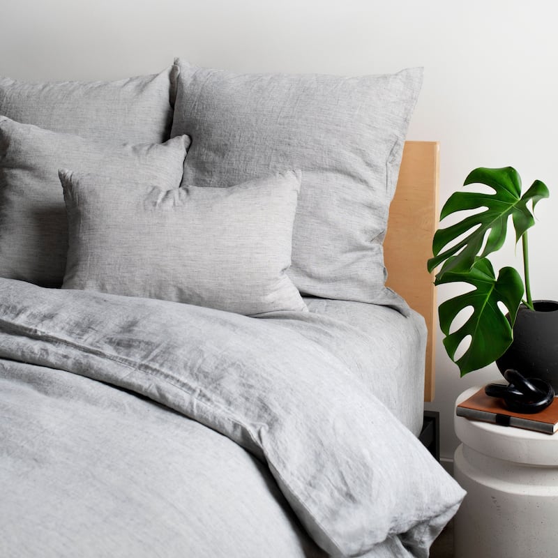 100% French Linen Duvet Cover by BOKSER HOME