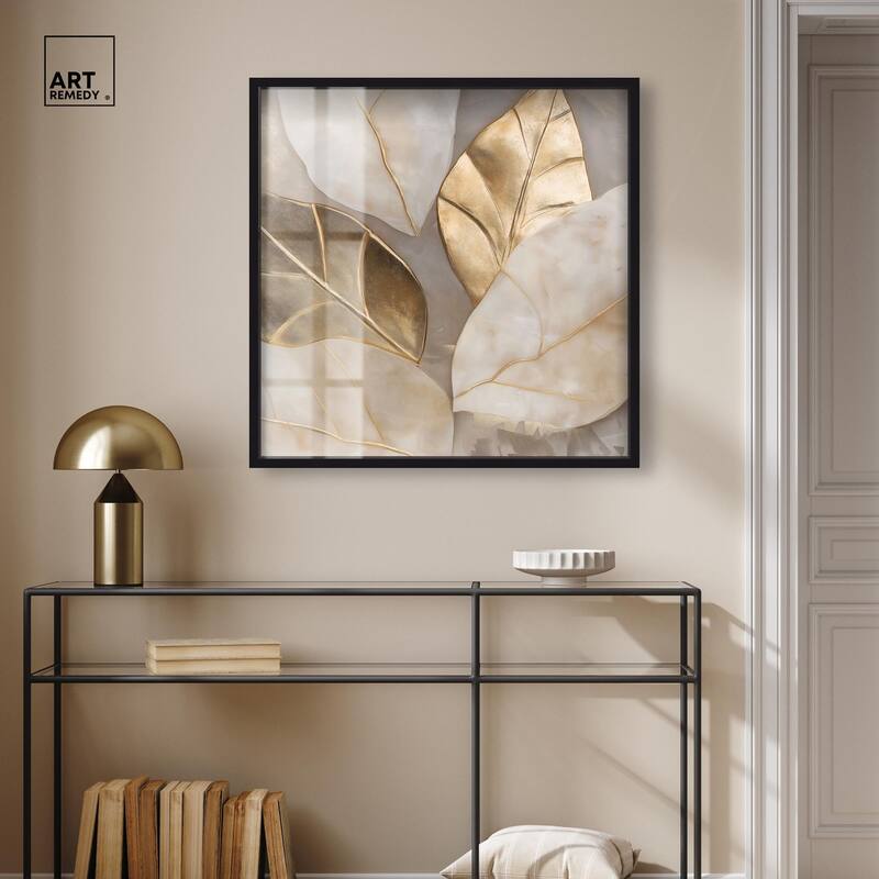 Golden Cascades Shadowbox by Art Remedy