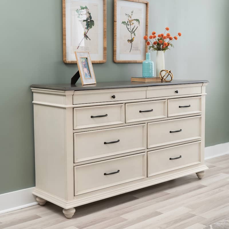 Ellington Dresser White - 9-drawer
