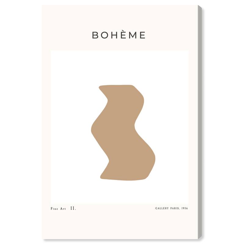 Wynwood Studio Canvas Abstract Boheme Trendy Vase Brown and Tan Modern & Contemporary Wall Art Canvas Print