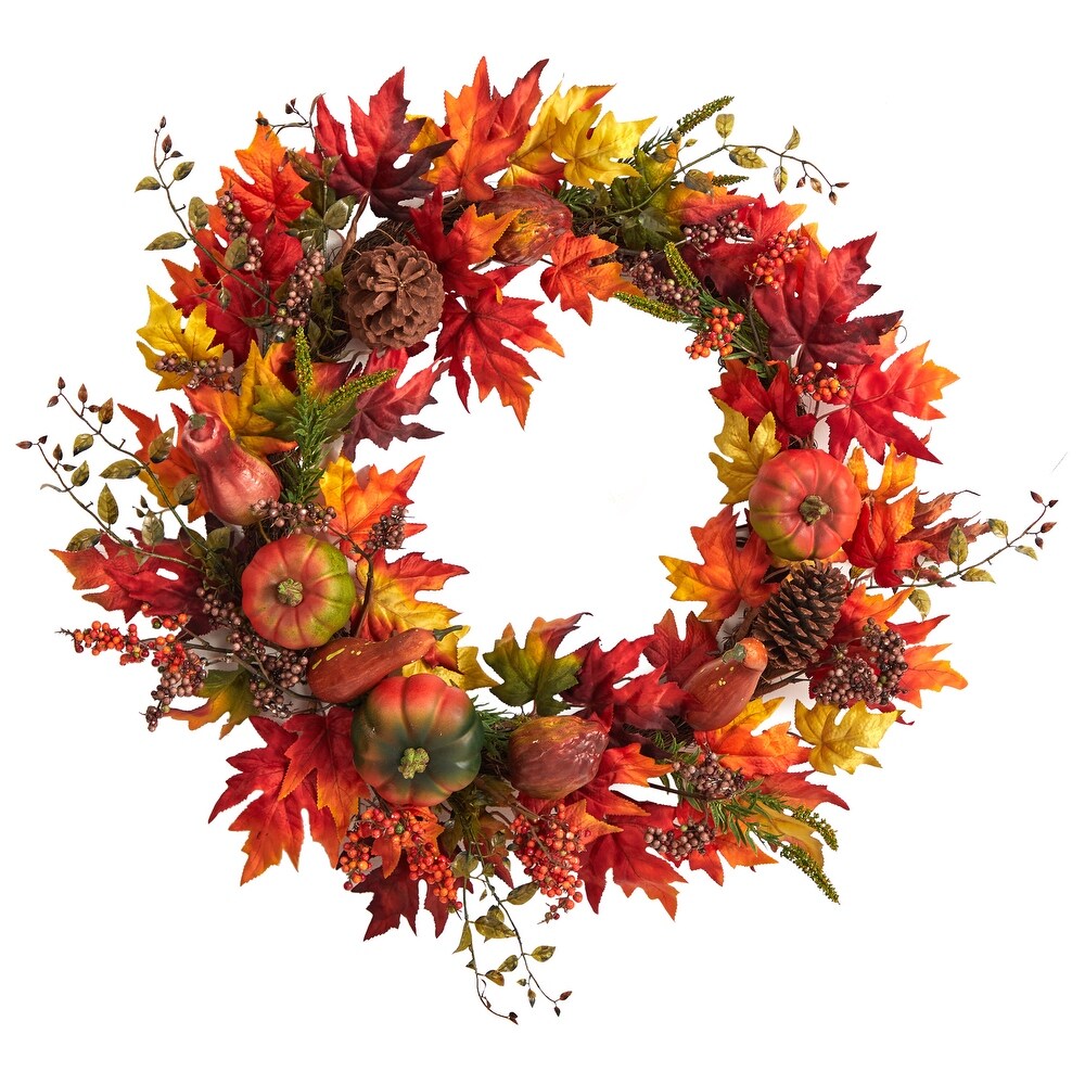 6' Orange Yellow Wildflower Garland  Fall & Thanksgiving Decorations –  FloralLiving