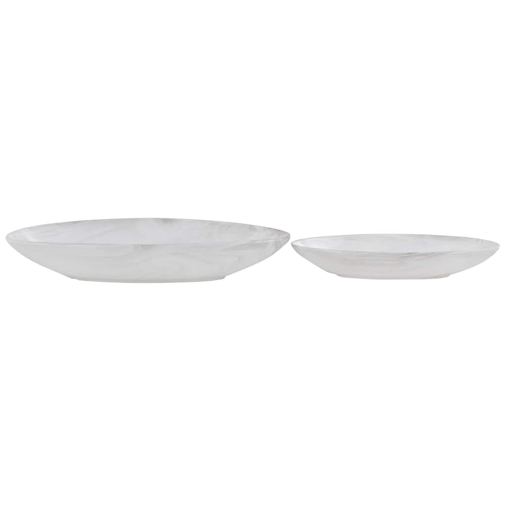 Porcelain Ceramic Indoor Outdoor Planter - Set of 2 White - CosmoLiving by Cosmopolitan