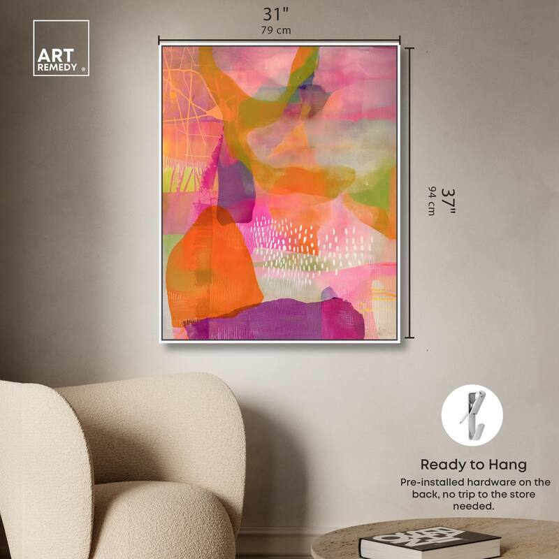 Garnet Gleam V Canvas by Art Remedy