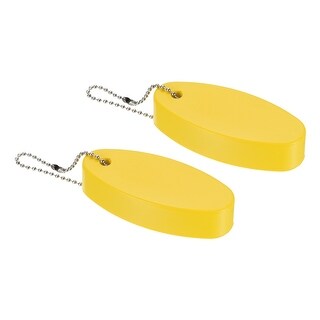 2pcs Floating Keychain Oval Key Chain Buoyant Keyrings for Boating ...