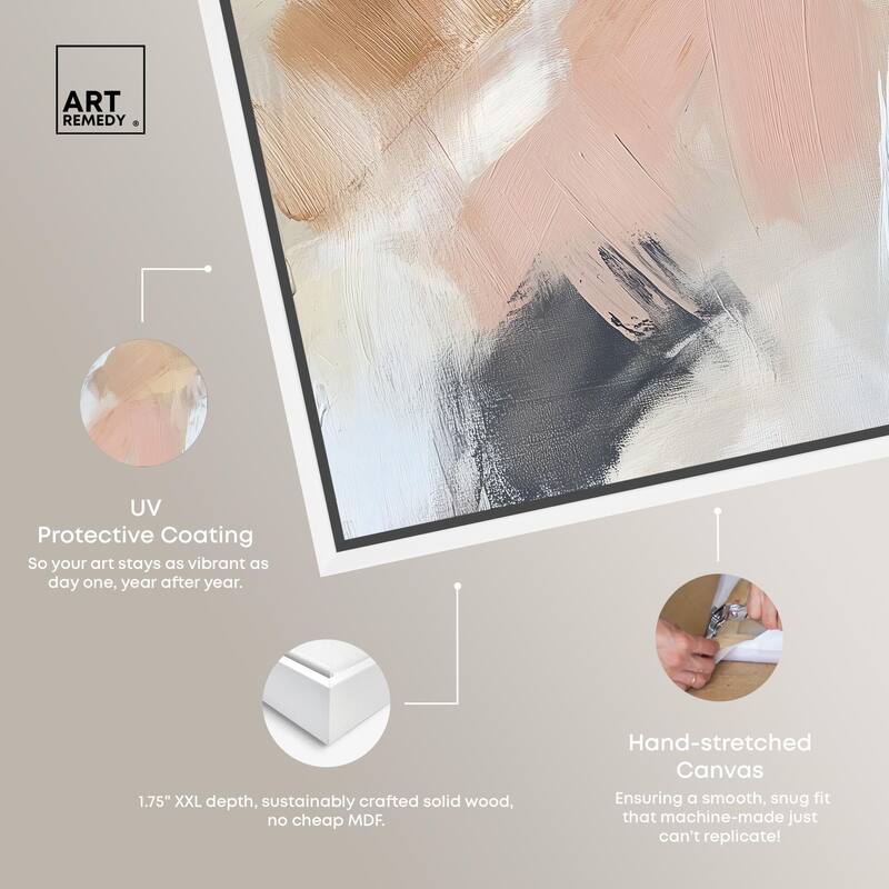 Taupe and Ash I Canvas by Art Remedy