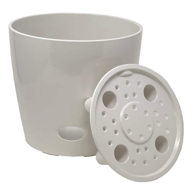 Bamboo Blooms Self-Watering Plant Pot Set of 2,10" Round - 10" Round