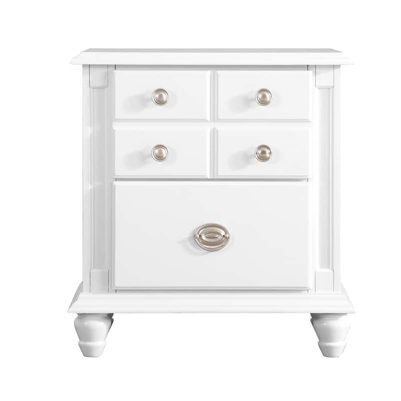 Summit 2-drawer Wood Nightstand