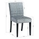 preview thumbnail 8 of 43, Modern Simple Set of 2 Modern Comfortable Upholstered Foam Fabric Dining Chairs with Solid Rubber Wooden Legs for Dining Room