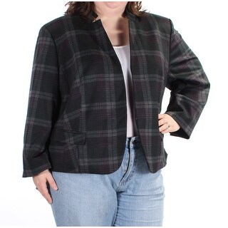 women's nine west plaid sweater coatigan