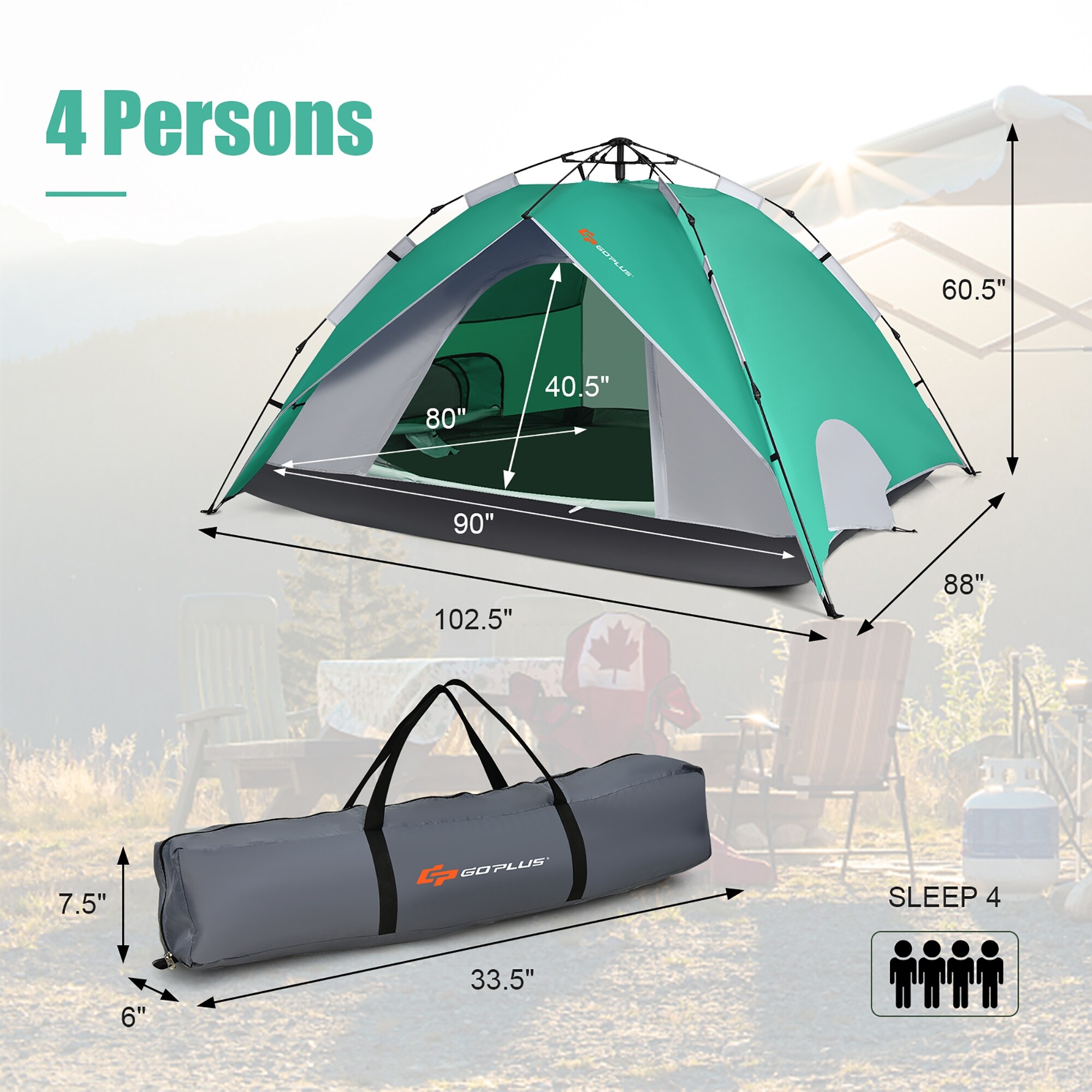 テント・タープ Snap-on BW240ZOT 2WAY ONE TOUCH TENT Instant-Pop-up-Camping-Tent-2-