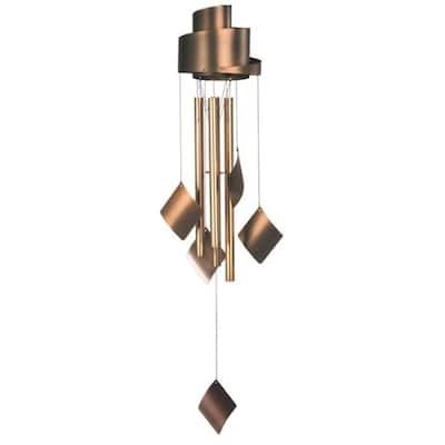 Q-Max 32" Long Bronze Copper Contemporary Wind Chime