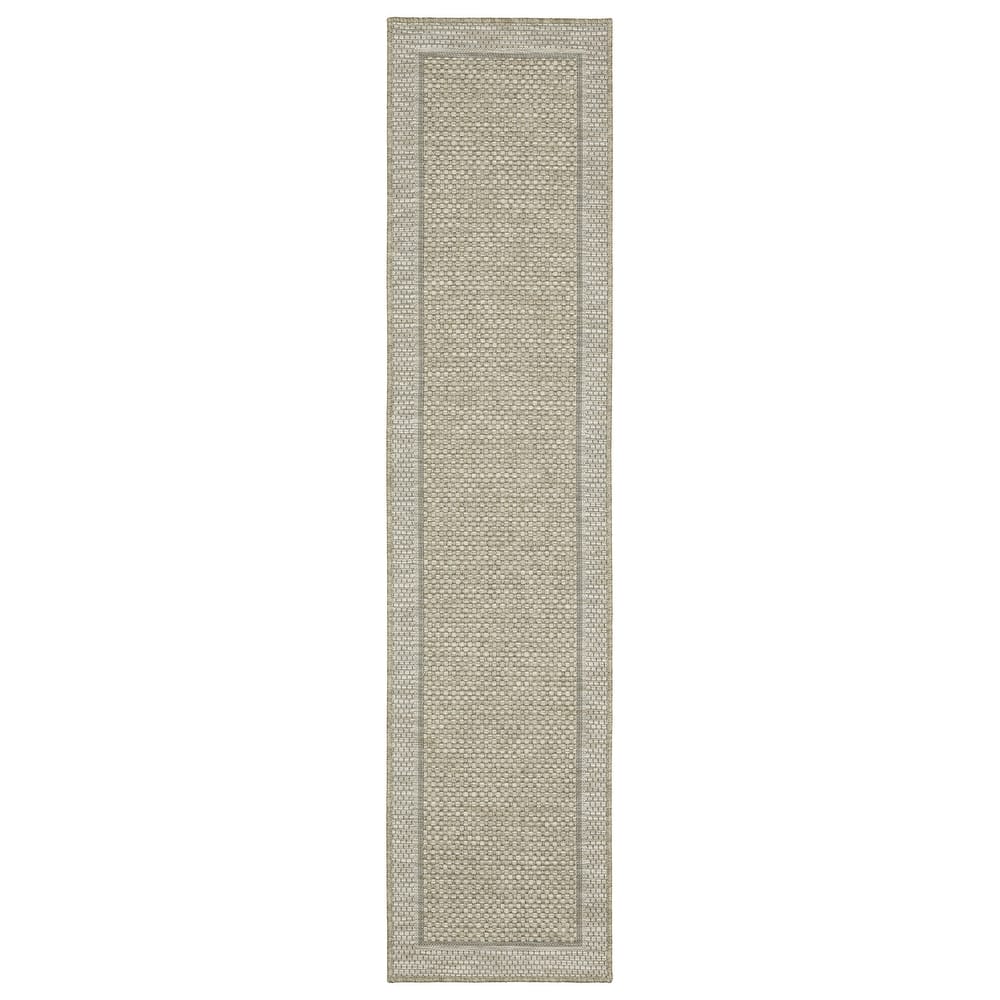 Vista Home Tangelo Bordered Tan/Black Ultimate Performance Area Rug