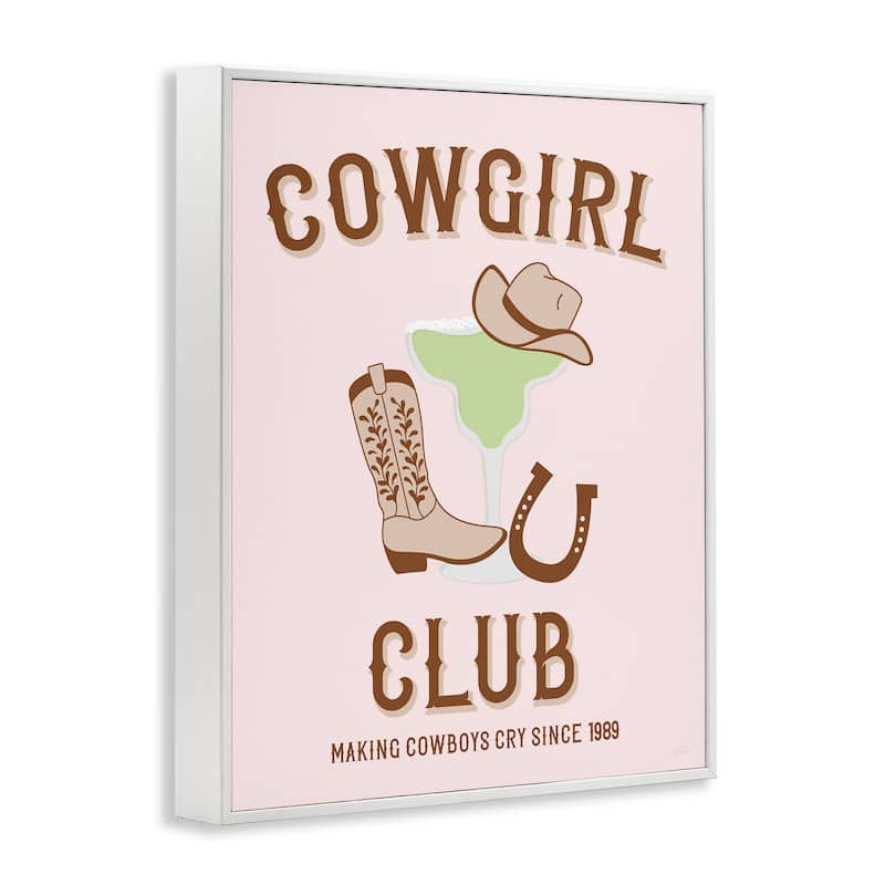 Stupell Cowgirl Club Accessories Framed Giclee Art Design By Natalie Carpentieri
