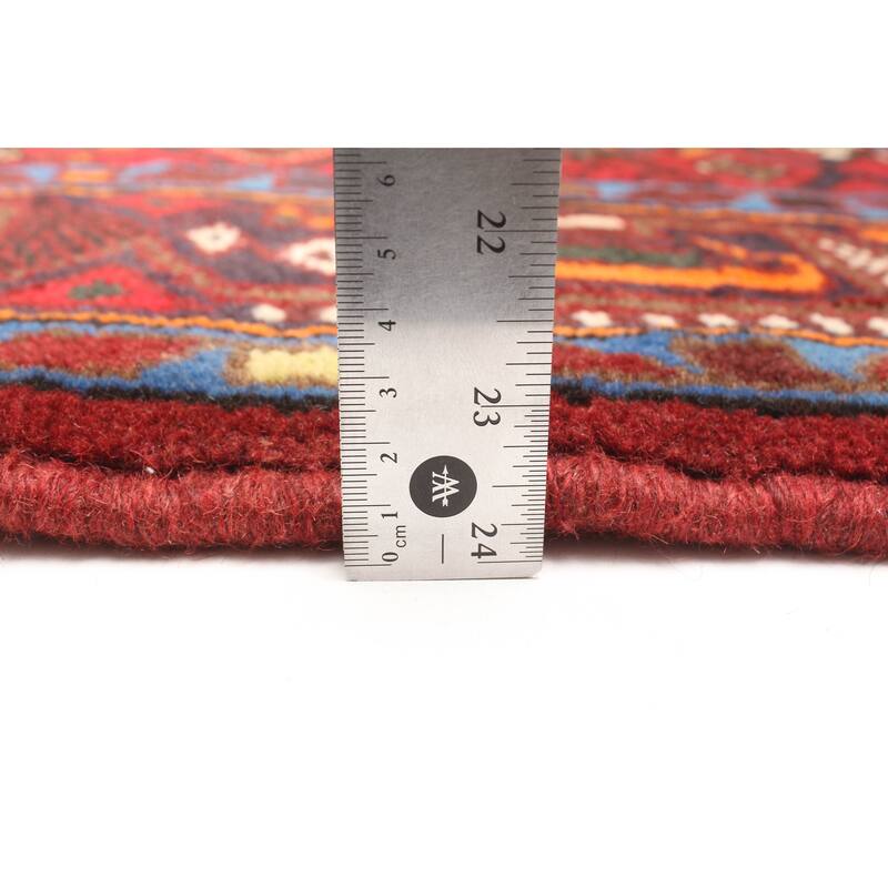 ECARPETGALLERY Hand-knotted Andelz Dark Red Wool Rug - 4'5 x 6'5