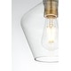 preview thumbnail 7 of 11, Elegant Lighting Gene Single Light 8" Wide Mini Pendant with Clear