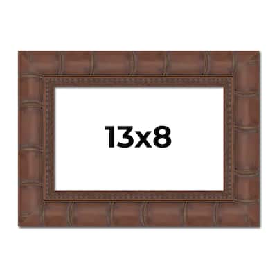 13x8 Frame Pewter Solid Wood Picture Frame Width 1.625 Inches | Interior Frame Depth 0.6875 Inches