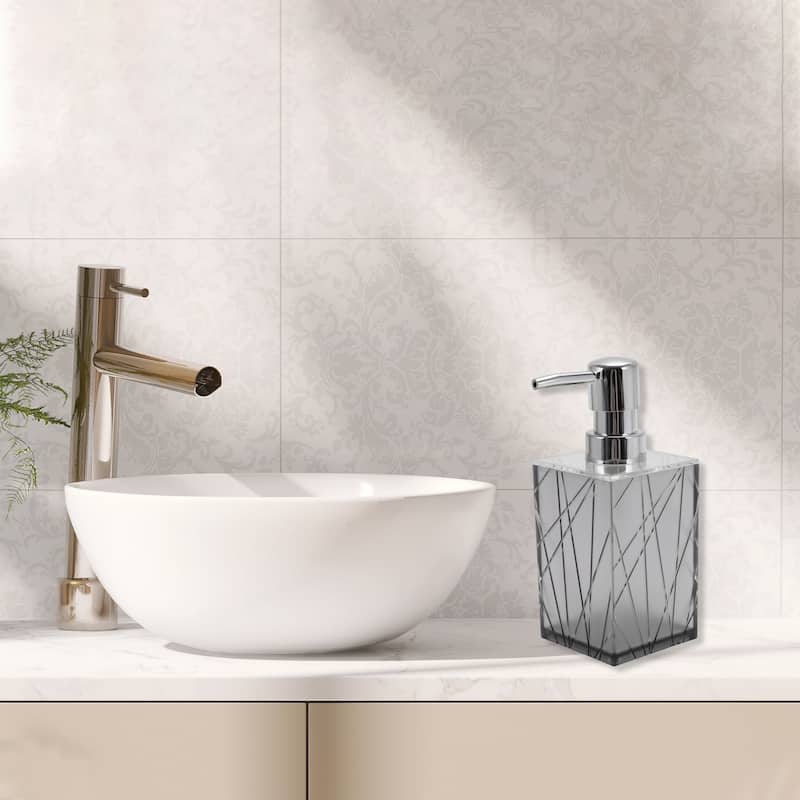 Classic Soap Pump Dispenser Set for Bathroom for Laundry Rooms 1 Set - Gray