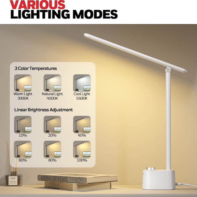 Honeywell LED Foldable Desk Lamp Dimmable Eye Caring Desk Light