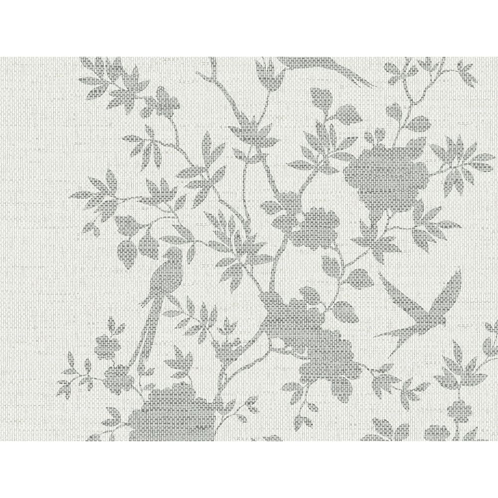Lillian August Aloha Bird Trail Embossed Vinyl Unpasted Wallpaper