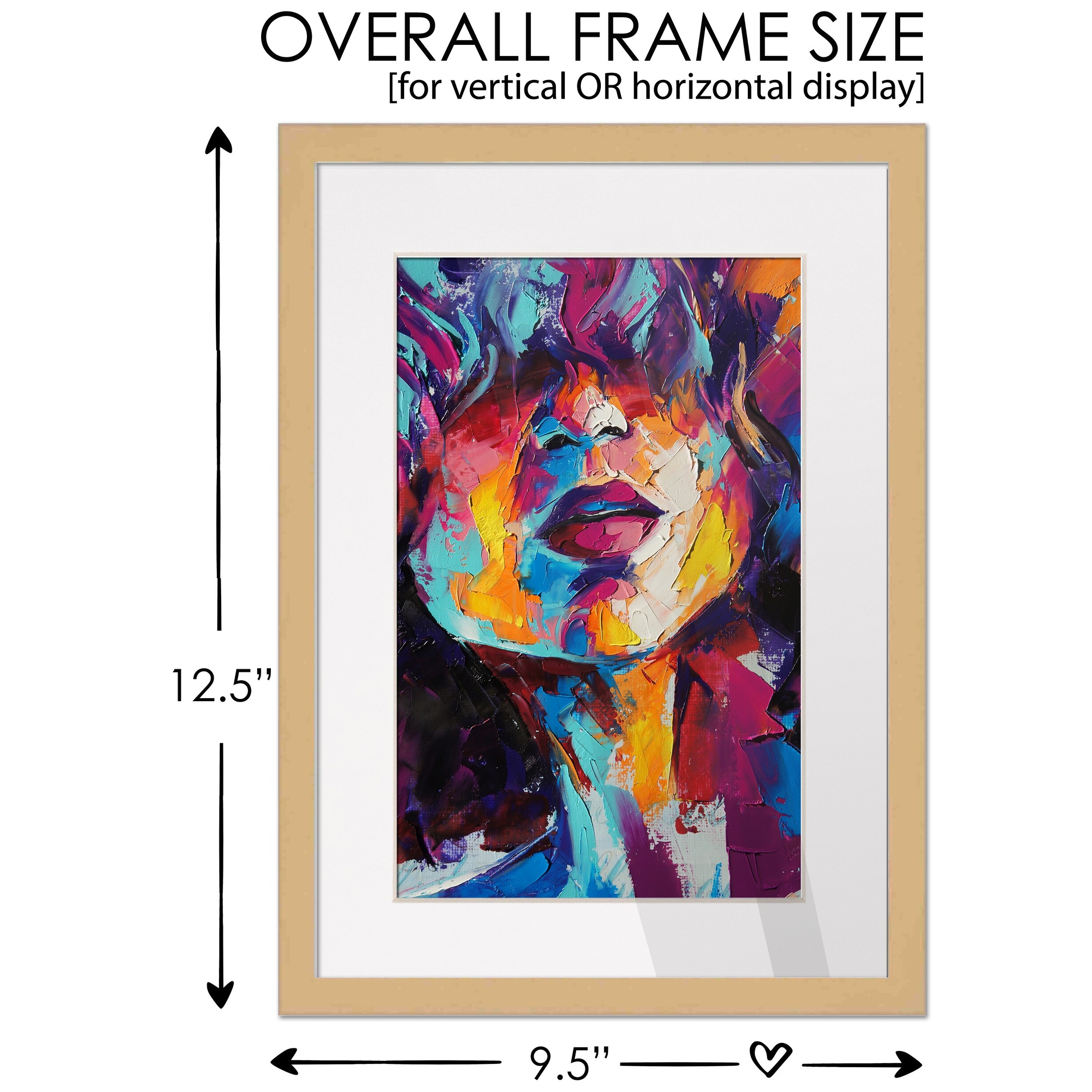 CustomPictureFrames.com 20x20 Frame Natural Brown Picture Frame - Modern Photo Frame Includes UV Acrylic Shatter Guard Front, Acid Free Foam Backing