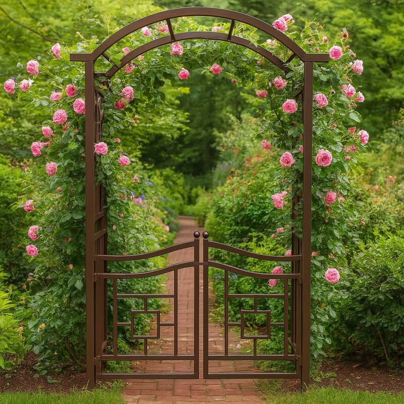 Aluminum Garden Arch with Gate