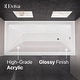 preview thumbnail 3 of 4, Eviva Swiss 54" Glossy White Acrylic Alcove Bathtub (Right Drain)