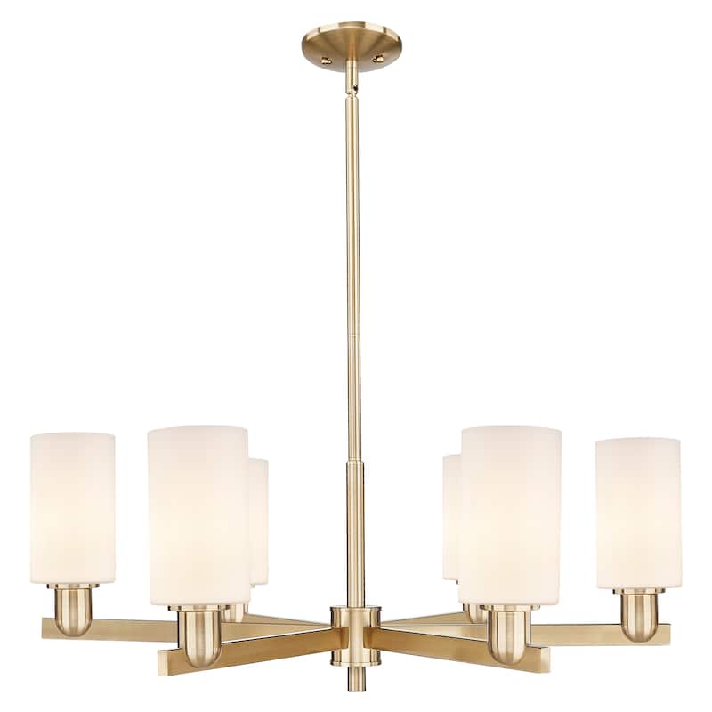 Innovations Lighting Endless Possibilities Arcadia - Clymer - 6 Light 34" Stem Hung Chandelier