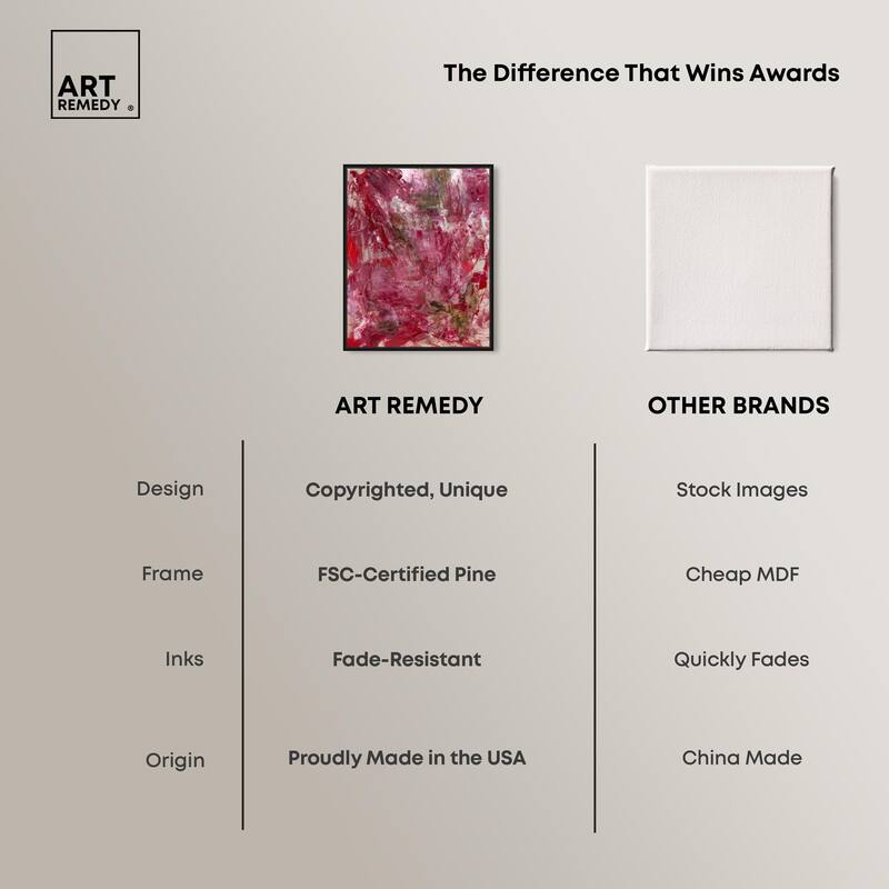 Shades of Red III Canvas by Art Remedy