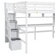 preview thumbnail 17 of 33, Full Size Loft Bed with Desk and Shelves