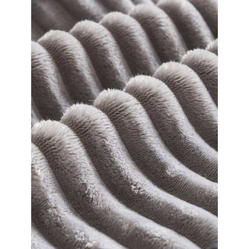 Corduroy Modular Sectional Sofa with 2 Ottomans & Console, 5-Piece Cloud Sofa with USB & 2 Cup Holder, U Shaped Boneless Couch