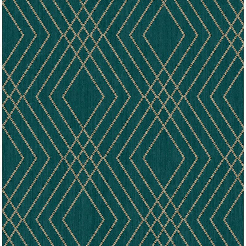Fine Decor Shard Evergreen Trellis Wallpaper