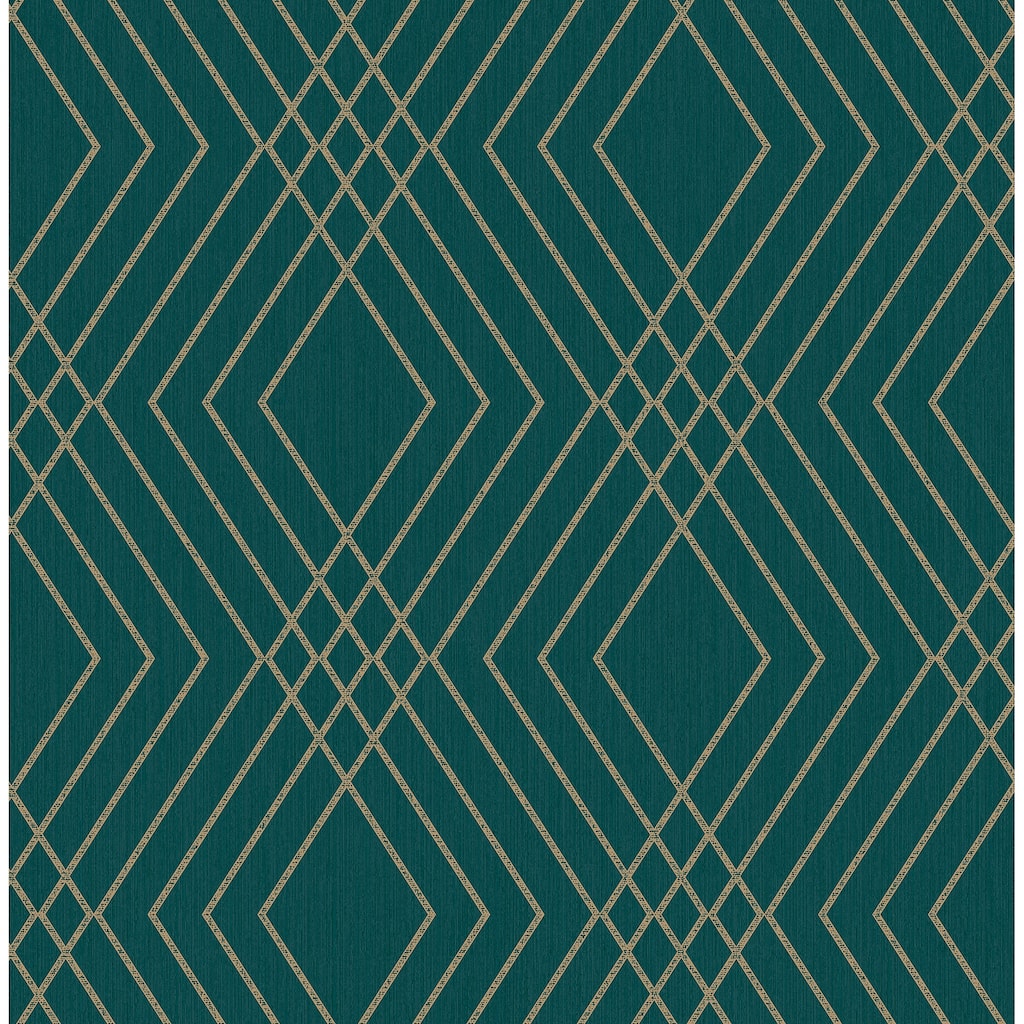 Fine Decor Shard Evergreen Trellis Wallpaper