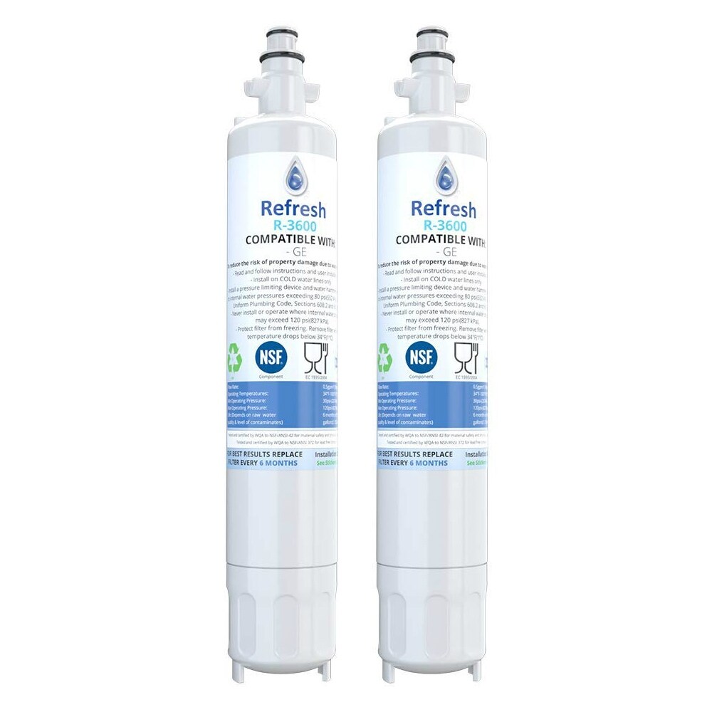 Replacement Water Filter For Ge Pwe23kskss Pye22kskbss Refrigerator Models 2 Pack Overstock 21224543