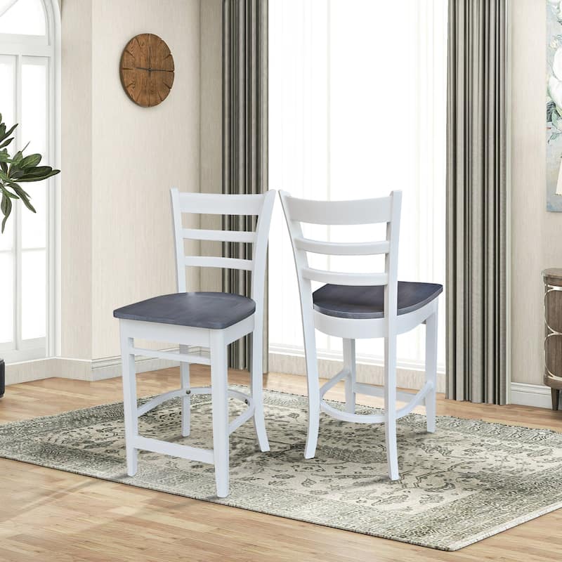 International Concepts Solid Wood Emily Dining Stool