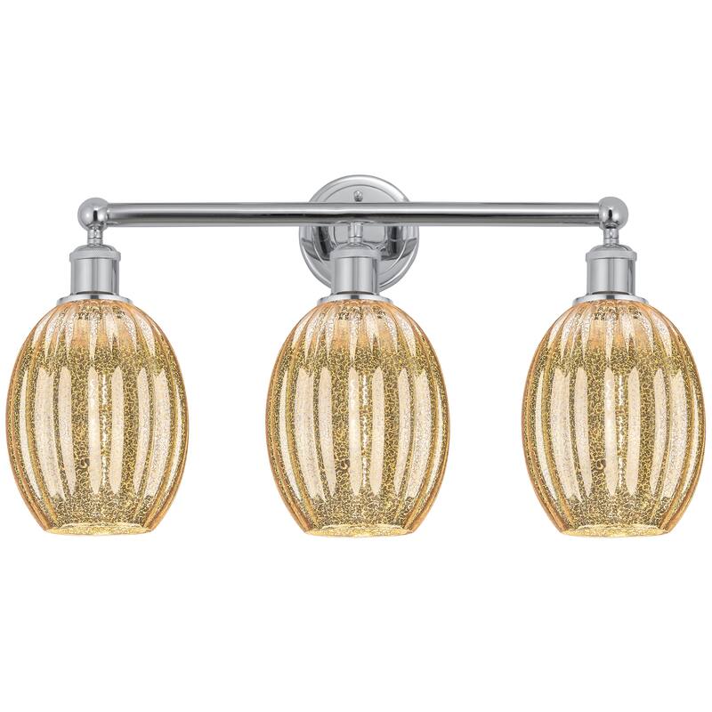 Innovations Lighting Endless Possibilities Edison - Preston - 3 Light 24" Bulb Shade Bath Vanity Light - Mercury/Oil Rubbed Bronze